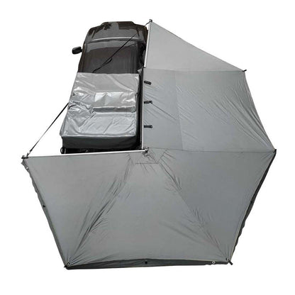 Overland Vehicle Systems HD Nomadic 270 Degree Awning - Passenger Side - Dark Gray Awning With Black Cover - Angler's Pro Tackle & Outdoors