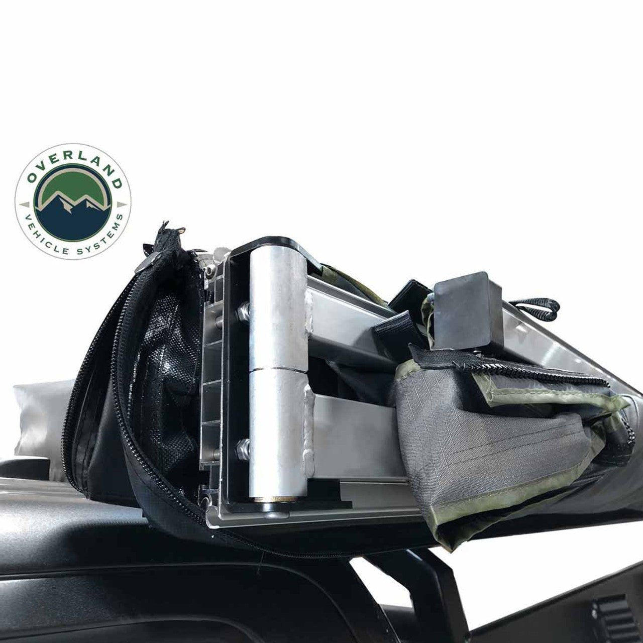 Overland Vehicle Systems HD Nomadic 270 LT Awning - Driver Side - Dark Gray With Black Travel Cover Universal - Angler's Pro Tackle & Outdoors