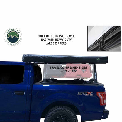 Overland Vehicle Systems HD Nomadic 270 LT Awning - Driver Side - Dark Gray With Black Travel Cover Universal - Angler's Pro Tackle & Outdoors