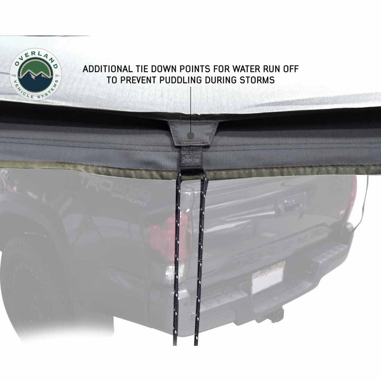 Overland Vehicle Systems HD Nomadic 270 LT Awning - Passenger Side - Dark Gray With Black Travel Cover Universal - Angler's Pro Tackle & Outdoors