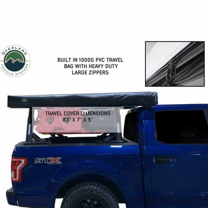 Overland Vehicle Systems HD Nomadic 270 LT Awning - Passenger Side - Dark Gray With Black Travel Cover Universal - Angler's Pro Tackle & Outdoors