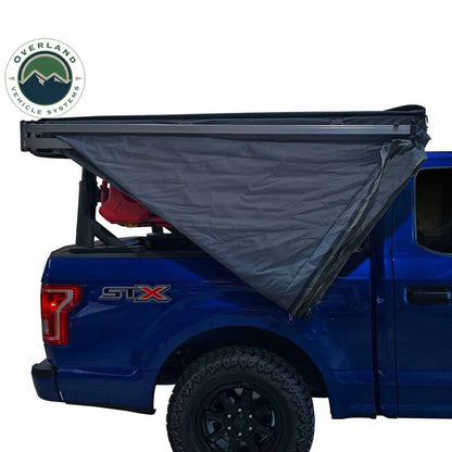 Overland Vehicle Systems HD Nomadic 270 LT Awning - Passenger Side - Dark Gray With Black Travel Cover Universal - Angler's Pro Tackle & Outdoors