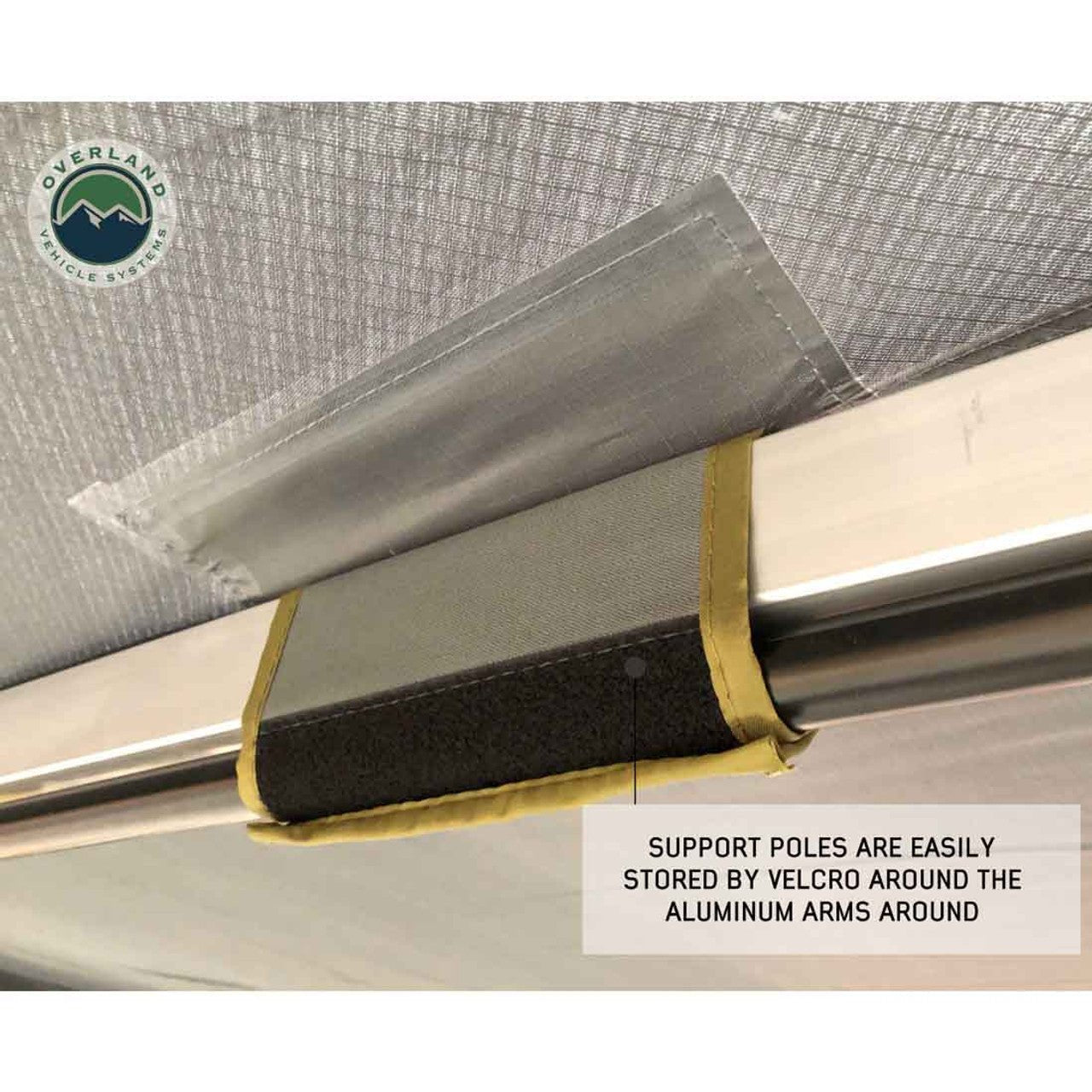 Overland Vehicle Systems HD Nomadic 270 LT Awning - Passenger Side - Dark Gray With Black Travel Cover Universal - Angler's Pro Tackle & Outdoors