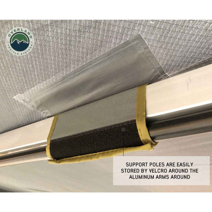 Overland Vehicle Systems HD Nomadic 270 LT Awning - Passenger Side - Dark Gray With Black Travel Cover Universal - Angler's Pro Tackle & Outdoors