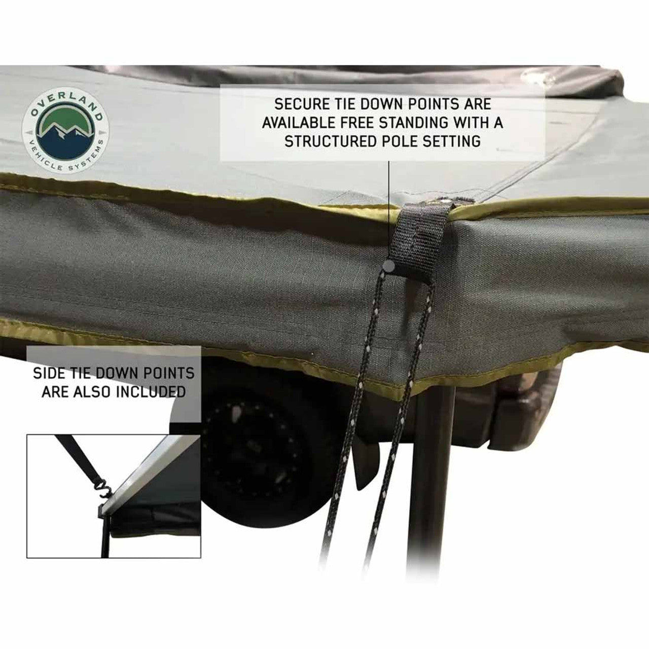 Overland Vehicle Systems HD Nomadic 270 LT Awning & Wall 1, 2, & Mounting Brackets - Driver Side - Angler's Pro Tackle & Outdoors