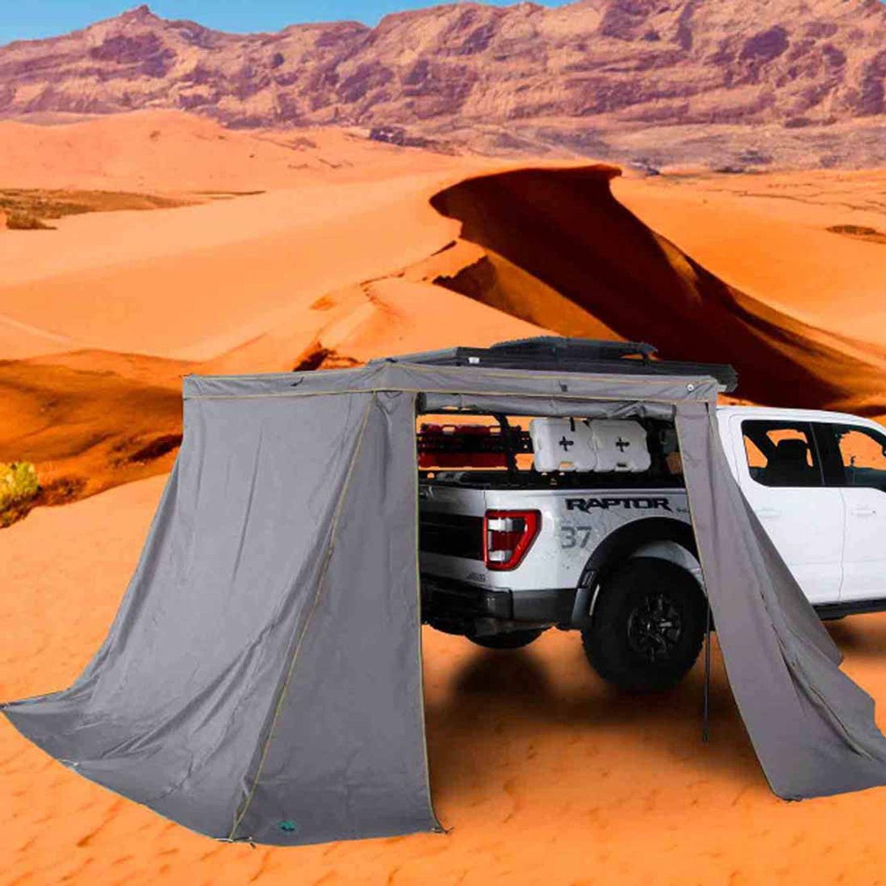 Overland Vehicle Systems HD Nomadic 270 LT Awning Wall 2 Piece Kit - Passenger Side - Angler's Pro Tackle & Outdoors