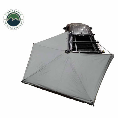 Overland Vehicle Systems HD Nomadic 270 LTE Awning - Driver Side - Dark Gray with Black Travel Cover Universal - Angler's Pro Tackle & Outdoors