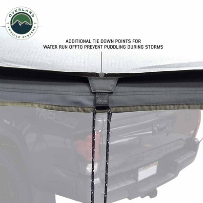 Overland Vehicle Systems HD Nomadic 270 LTE Awning - Passenger Side - Dark Gray with Black Travel Cover Universal - Angler's Pro Tackle & Outdoors