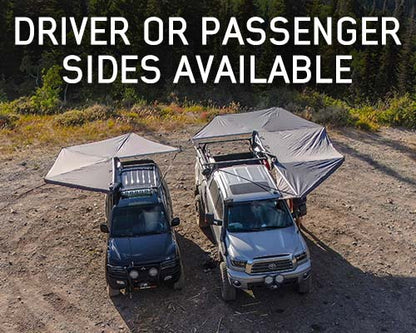Overland Vehicle Systems HD Nomadic 270 LTE Awning - Passenger Side - Dark Gray with Black Travel Cover Universal - Angler's Pro Tackle & Outdoors
