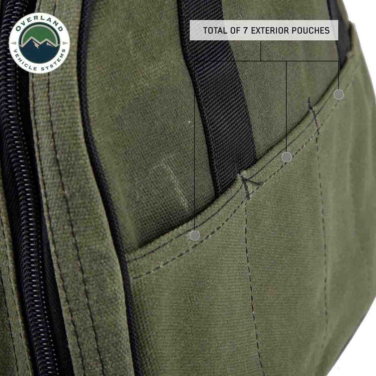 Overland Vehicle Systems Jumper Cable Storage Bag - #16 Waxed Canvas - Angler's Pro Tackle & Outdoors