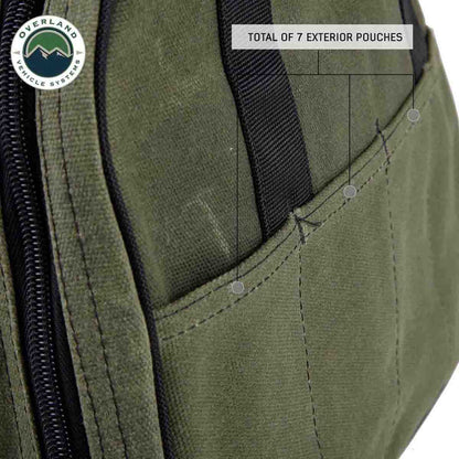 Overland Vehicle Systems Jumper Cable Storage Bag - #16 Waxed Canvas - Angler's Pro Tackle & Outdoors