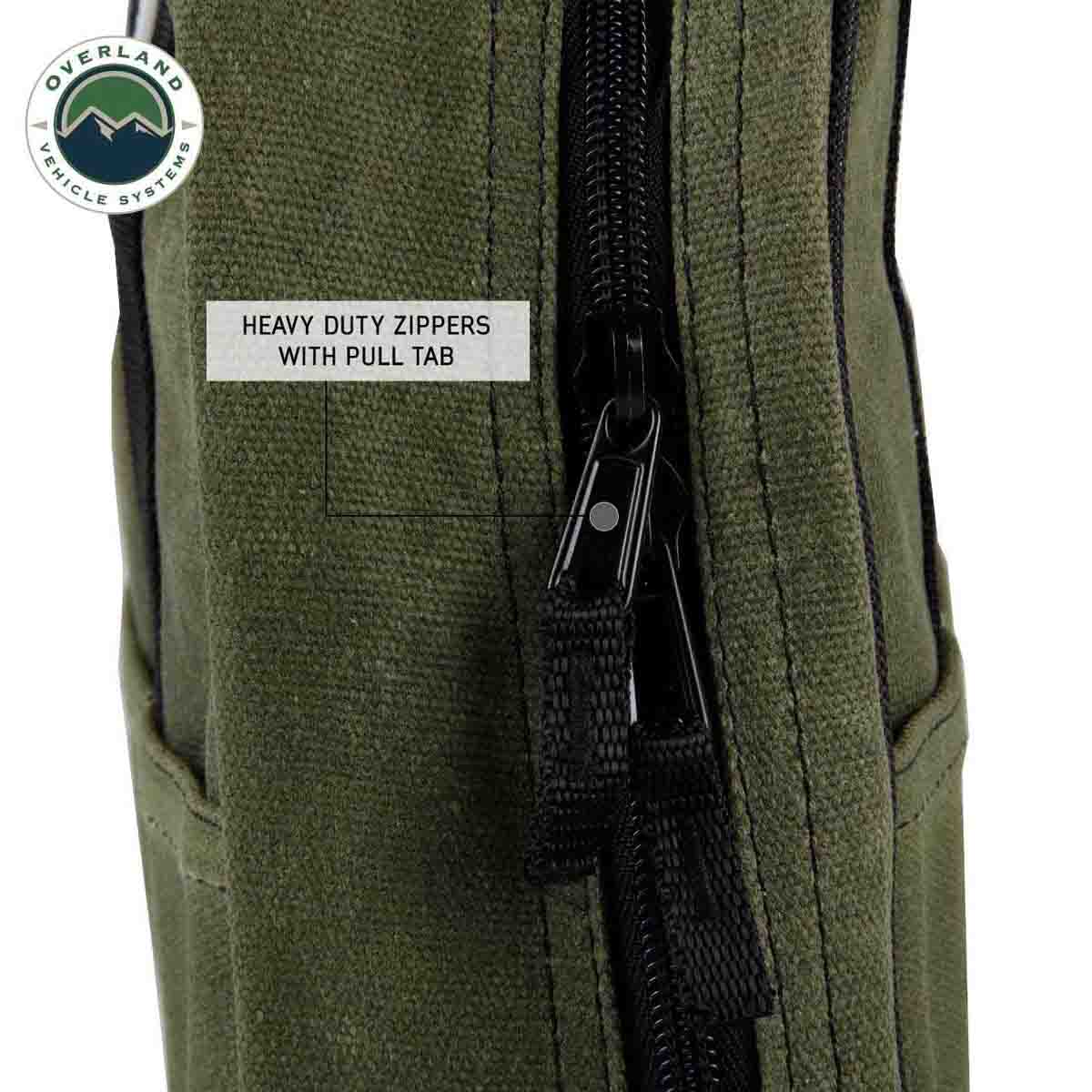 Overland Vehicle Systems Jumper Cable Storage Bag - #16 Waxed Canvas - Angler's Pro Tackle & Outdoors