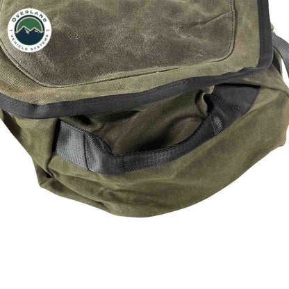 Overland Vehicle Systems Large Duffle Bag with Handle & Straps - #16 Waxed Canvas Storage - Angler's Pro Tackle & Outdoors