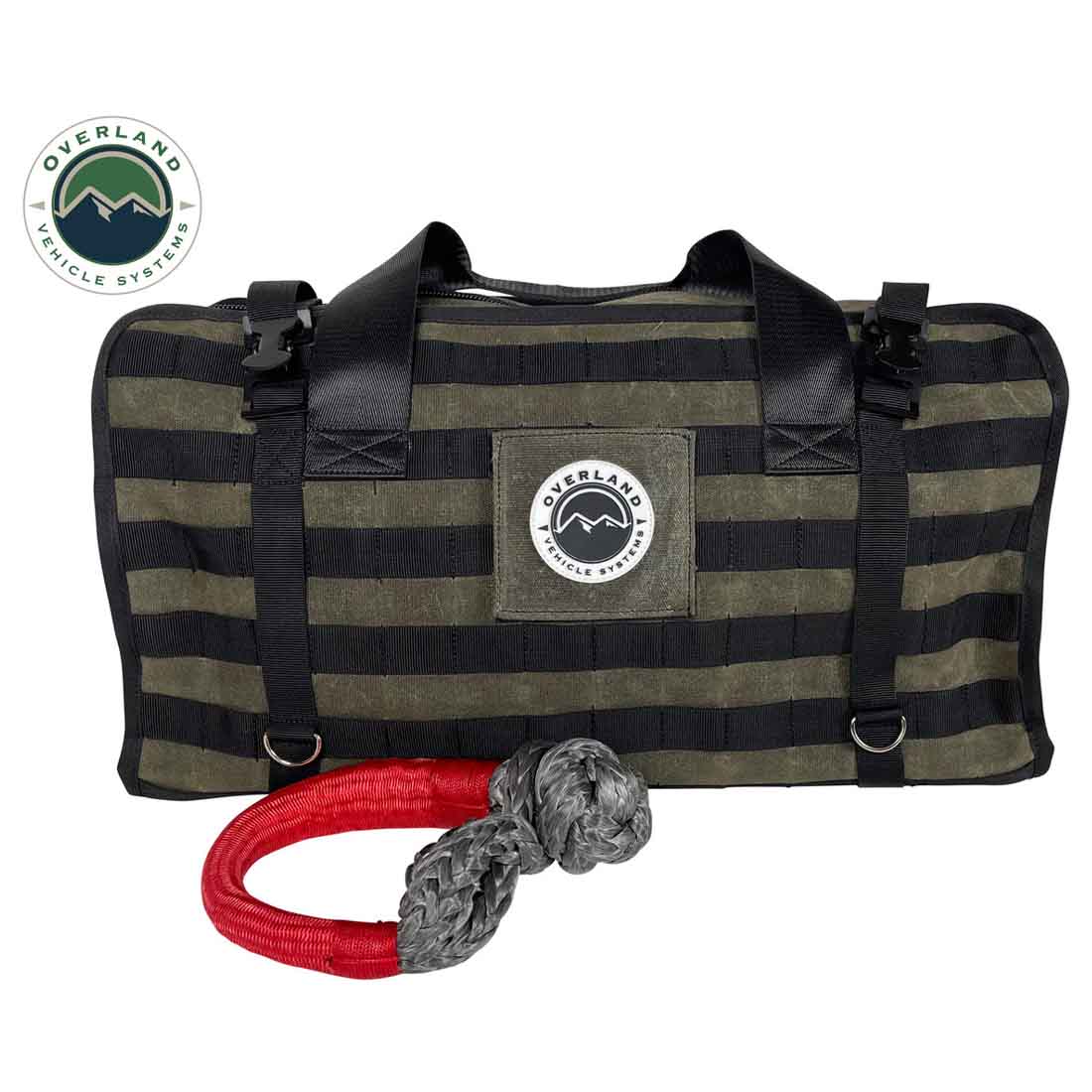 Overland Vehicle Systems Large Recovery Bag with Handle & Straps - #16 Waxed Canvas Storage - Angler's Pro Tackle & Outdoors