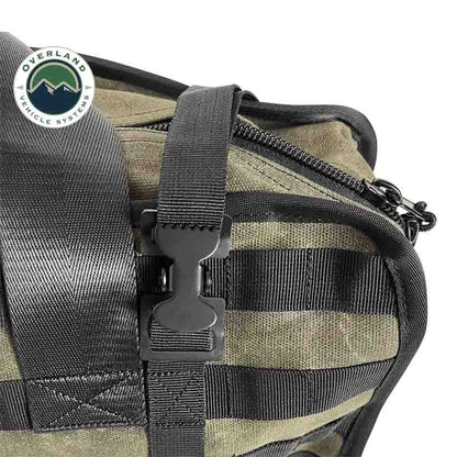 Overland Vehicle Systems Large Recovery Bag with Handle & Straps - #16 Waxed Canvas Storage - Angler's Pro Tackle & Outdoors