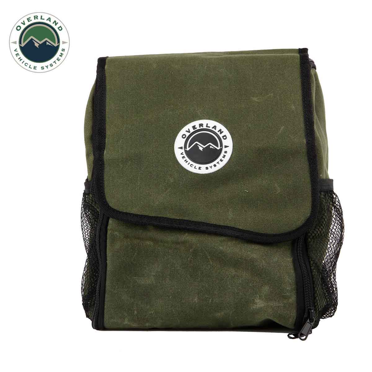 Overland Vehicle Systems Overnight Bag with Handle & Straps - #16 Waxed Canvas Storage - Angler's Pro Tackle & Outdoors
