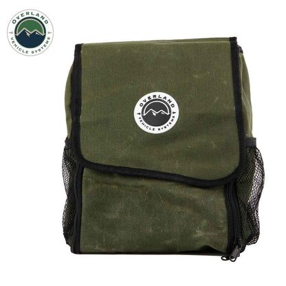 Overland Vehicle Systems Overnight Bag with Handle & Straps - #16 Waxed Canvas Storage - Angler's Pro Tackle & Outdoors