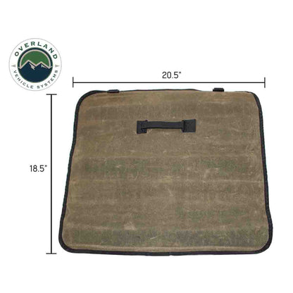 Overland Vehicle Systems Rolled Bag Socket With Handle And Straps - #16 Waxed Canvas - Angler's Pro Tackle & Outdoors