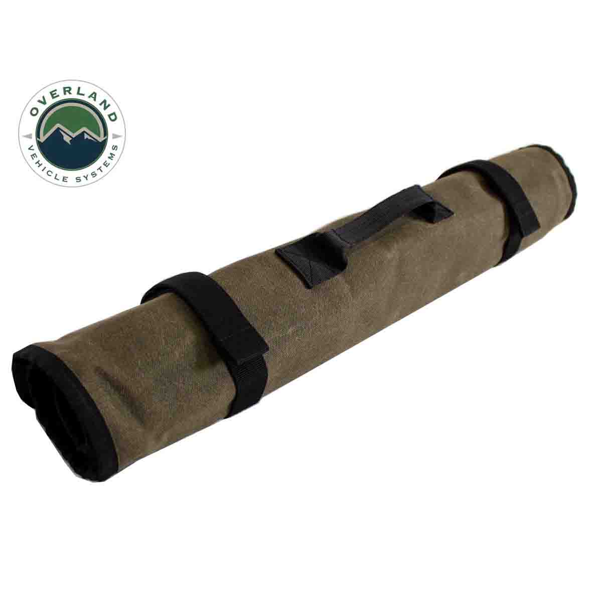 Overland Vehicle Systems Rolled Bag Socket With Handle And Straps - #16 Waxed Canvas - Angler's Pro Tackle & Outdoors