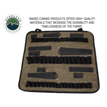 Overland Vehicle Systems Rolled Bag Socket With Handle And Straps - #16 Waxed Canvas - Angler's Pro Tackle & Outdoors