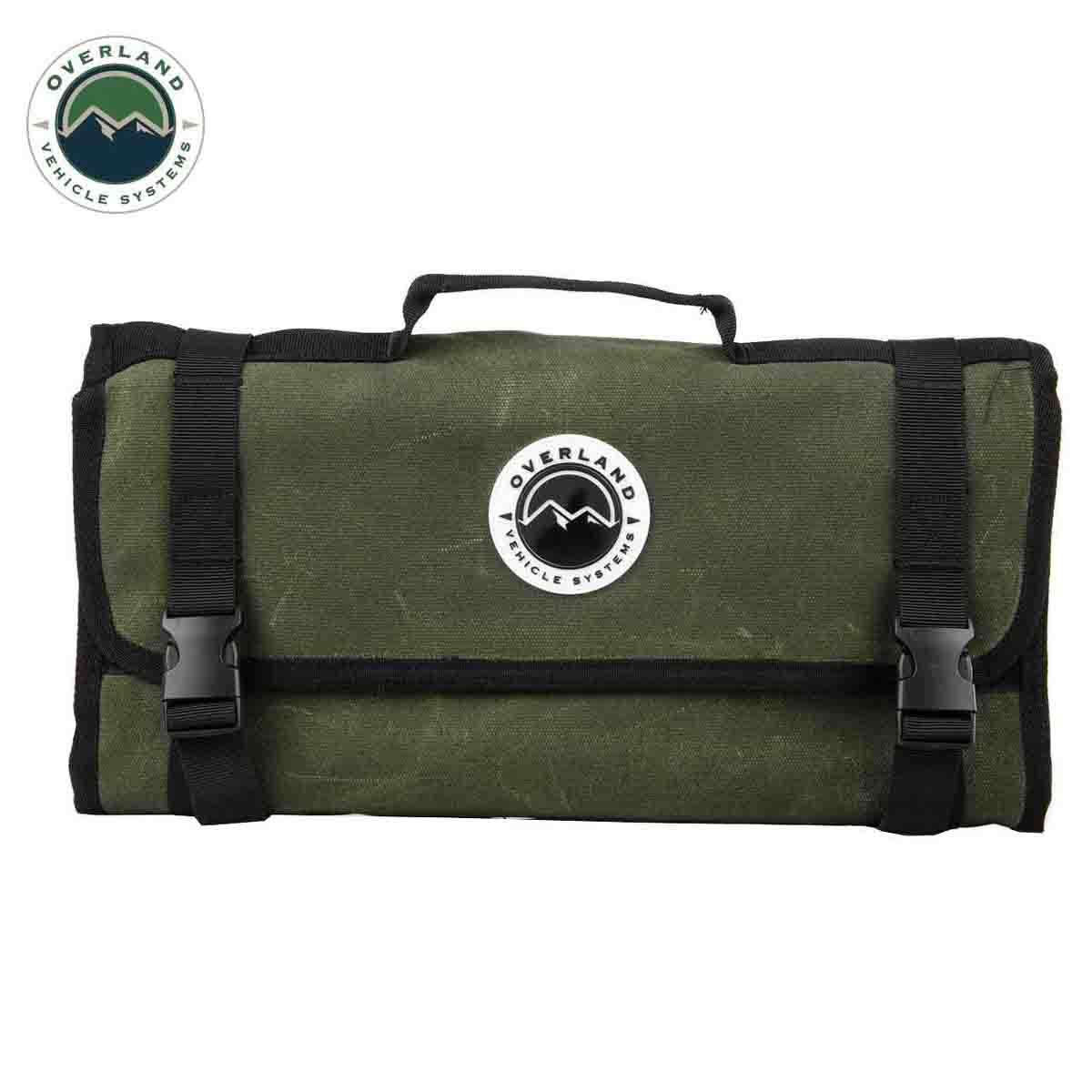 Overland Vehicle Systems Rolled First Aid Storage Bag - #16 Waxed Canvas Universal - Angler's Pro Tackle & Outdoors