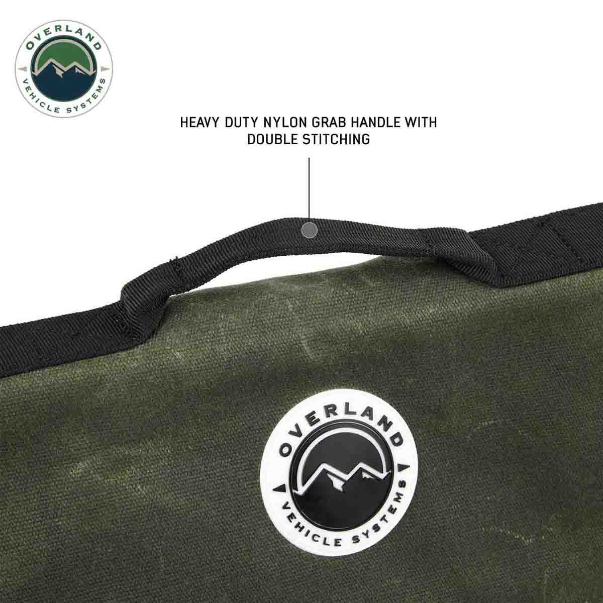 Overland Vehicle Systems Rolled First Aid Storage Bag - #16 Waxed Canvas Universal - Angler's Pro Tackle & Outdoors