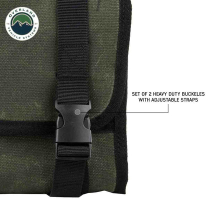Overland Vehicle Systems Rolled First Aid Storage Bag - #16 Waxed Canvas Universal - Angler's Pro Tackle & Outdoors