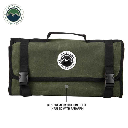 Overland Vehicle Systems Rolled First Aid Storage Bag - #16 Waxed Canvas Universal - Angler's Pro Tackle & Outdoors