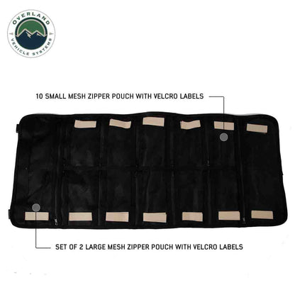 Overland Vehicle Systems Rolled First Aid Storage Bag - #16 Waxed Canvas Universal - Angler's Pro Tackle & Outdoors