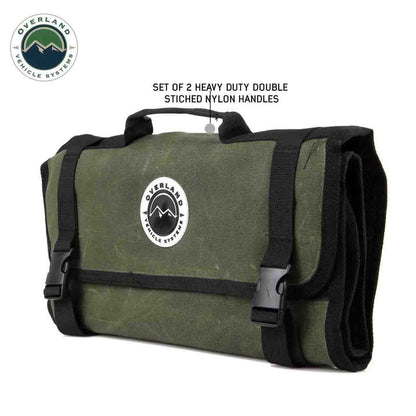 Overland Vehicle Systems Rolled First Aid Storage Bag - #16 Waxed Canvas Universal - Angler's Pro Tackle & Outdoors