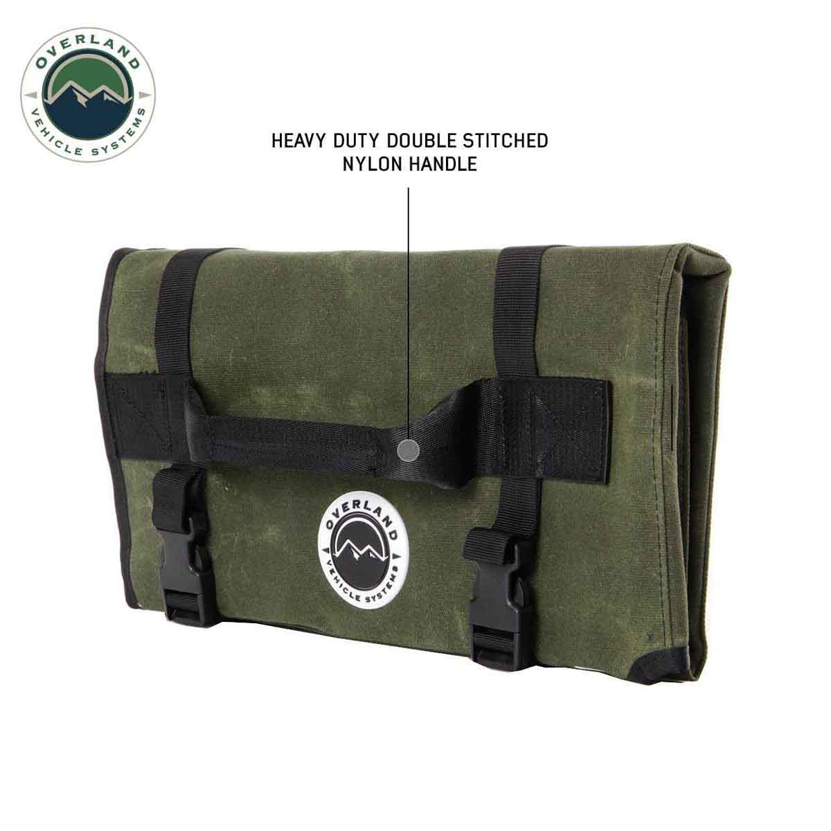 Overland Vehicle Systems Rolled General Tool Storage Bag - #16 Waxed Canvas - Angler's Pro Tackle & Outdoors