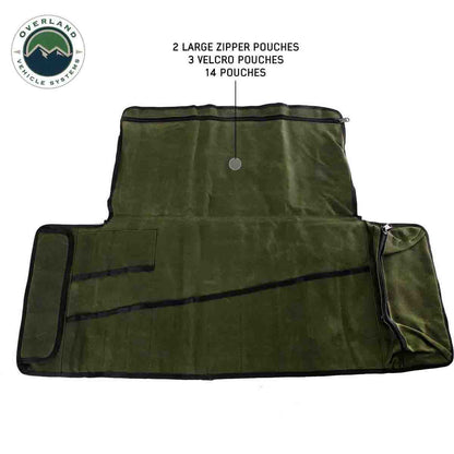 Overland Vehicle Systems Rolled General Tool Storage Bag - #16 Waxed Canvas - Angler's Pro Tackle & Outdoors