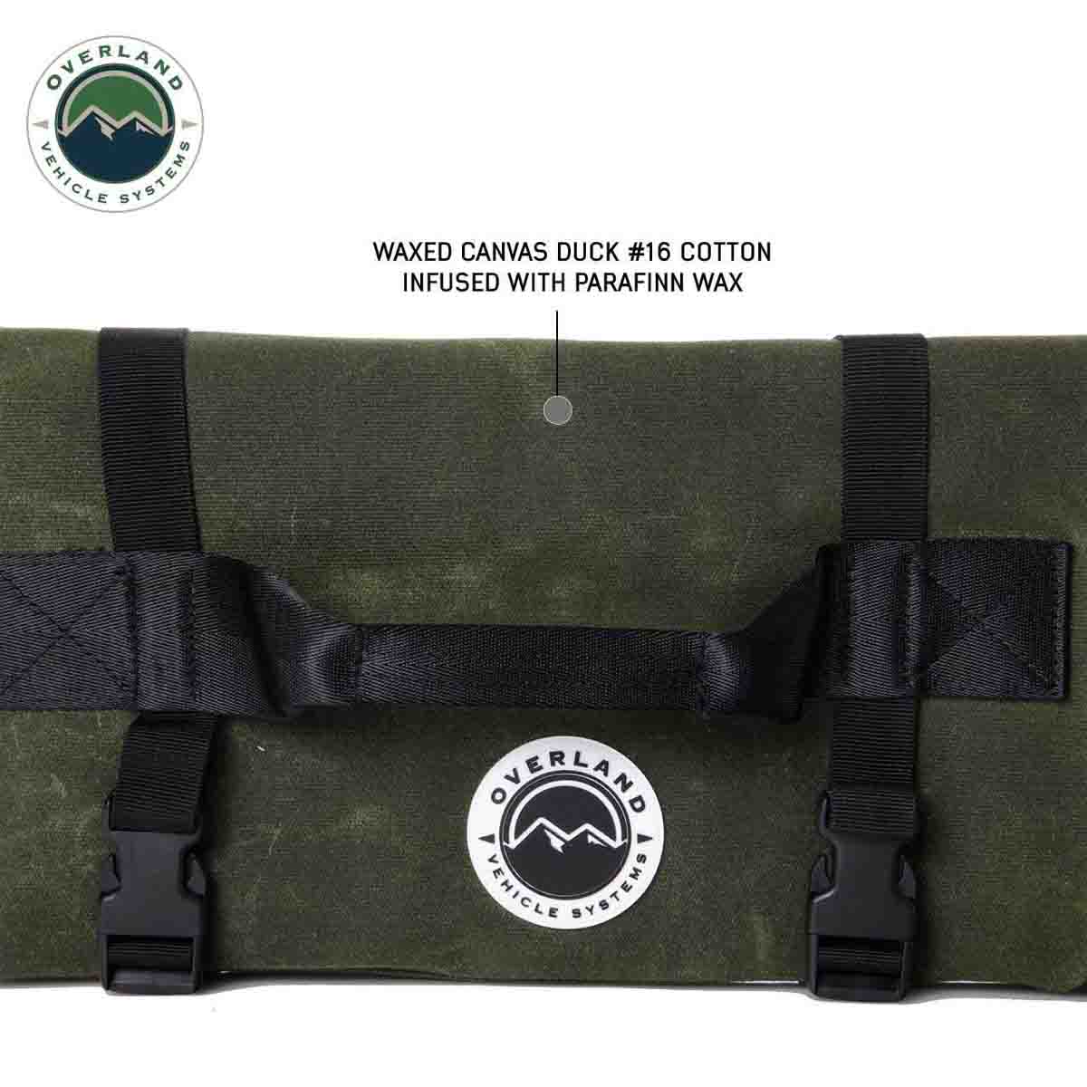 Overland Vehicle Systems Rolled General Tool Storage Bag - #16 Waxed Canvas - Angler's Pro Tackle & Outdoors