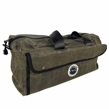 Overland Vehicle Systems Small Duffle Bag with Handle & Straps - #16 Waxed Canvas Storage - Angler's Pro Tackle & Outdoors
