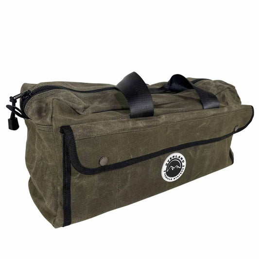 Overland Vehicle Systems Small Duffle Bag with Handle & Straps - #16 Waxed Canvas Storage - Angler's Pro Tackle & Outdoors