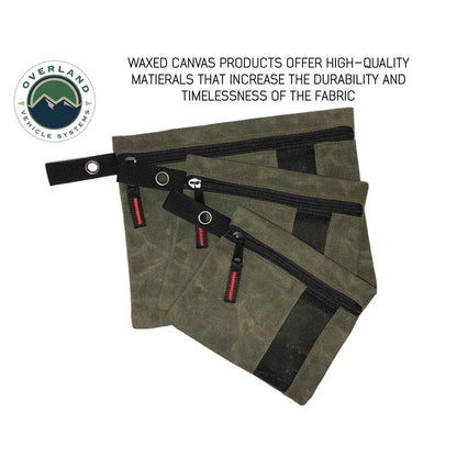 Overland Vehicle Systems Small Size 3 - Bag Set of Storage Bags - #12 Waxed Canvas - Angler's Pro Tackle & Outdoors