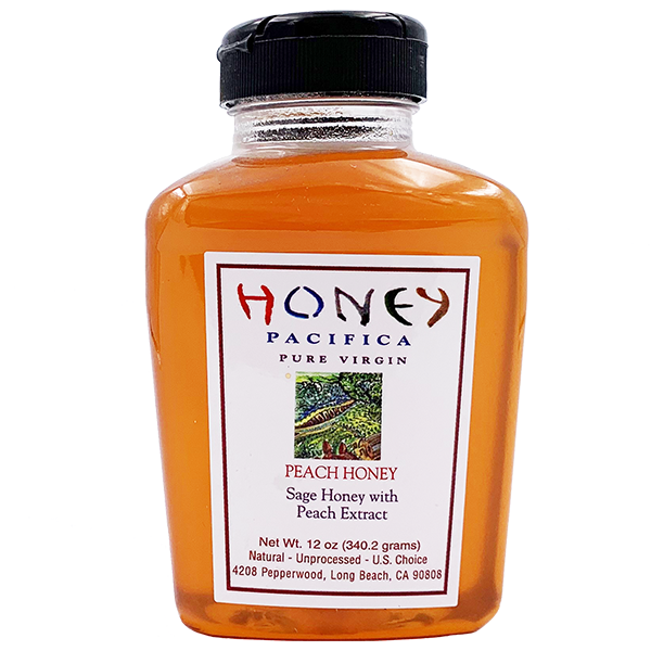 The Kansas City BBQ Store Pacifica Peach Flavored Honey 12 oz.