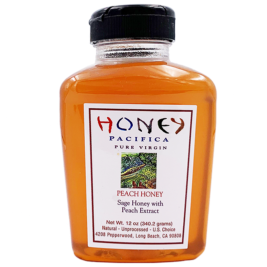 The Kansas City BBQ Store Pacifica Peach Flavored Honey 12 oz.