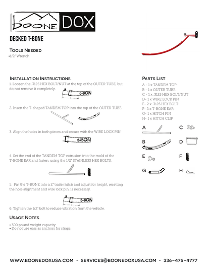 Boonedox Decked T-Bone Truck Bed Extender