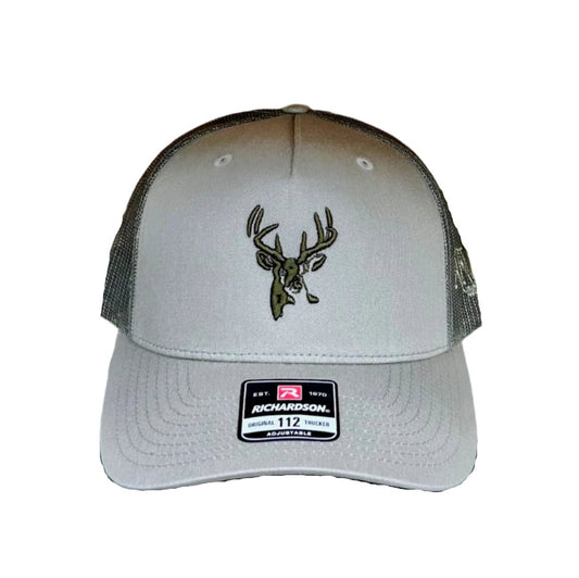 Pale Loden 3D Buck Logo and Loden Mesh Trucker - Angler's Pro Tackle & Outdoors