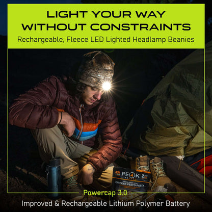 Panther Vision POWERCAP 3.0 Lighted Headlamp Fleece Beanies Rechargeable LED - 150 Lumens - Angler's Pro Tackle & Outdoors