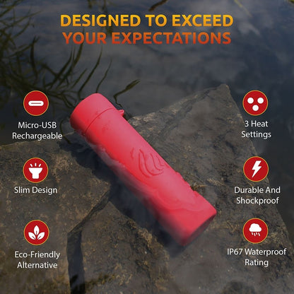 Panther Vision POWERPAW 501 IP67 Waterproof Rechargeable Electric Hand Warmer - Angler's Pro Tackle & Outdoors