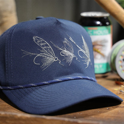 Paramount Outdoors Tri-Fly Fishing Ridgeline 5-Panel Rope Cap
