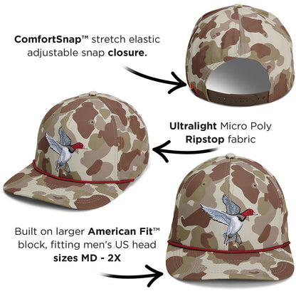 Paramount Outdoors Redhead Duck Hat 6-Panel Waterfowl Rope Cap
