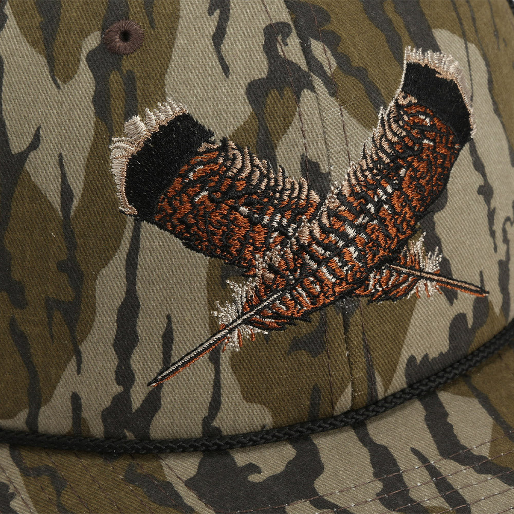 Paramount Outdoors Mossy Oak Bottomland Turkey Feather Meshback Cap