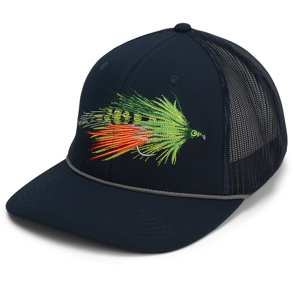 Paramount Outdoors Fire Tiger Streamer Fly Fishing Mesh Back Rope Cap