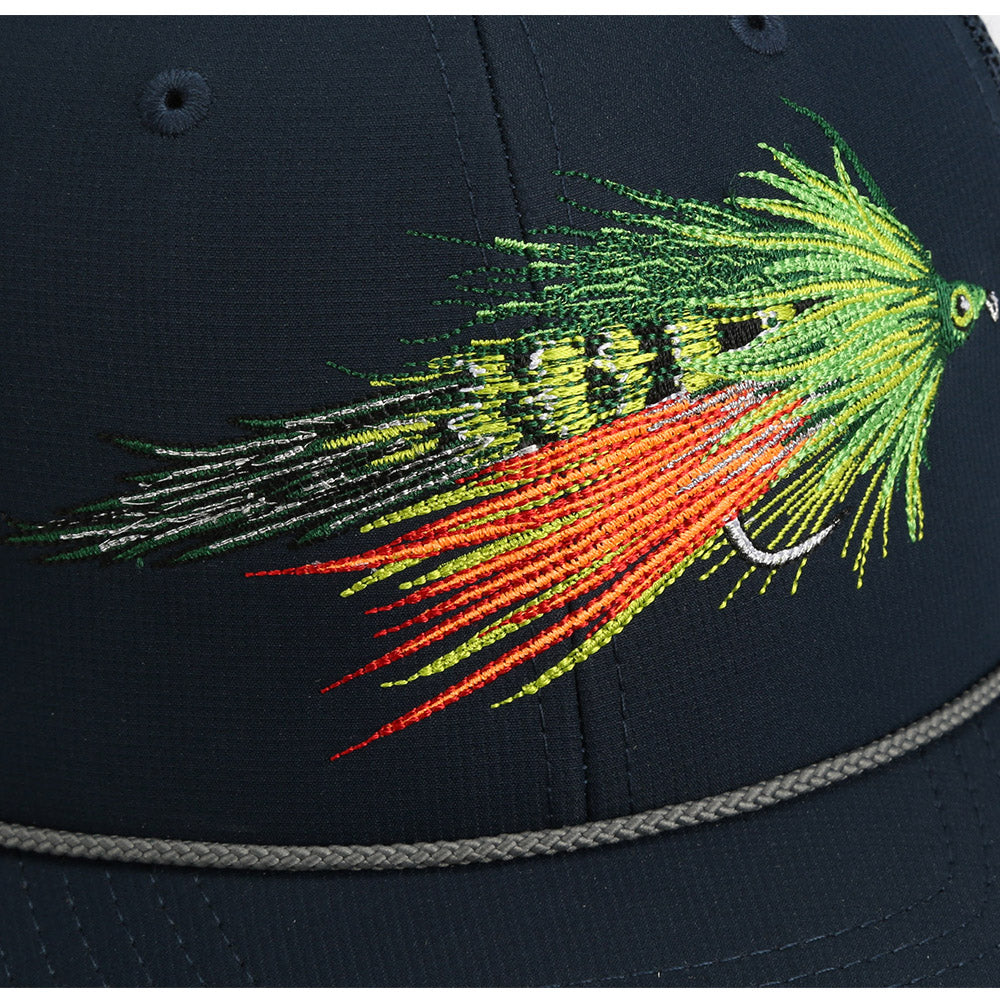 Paramount Outdoors Fire Tiger Streamer Fly Fishing Mesh Back Rope Cap