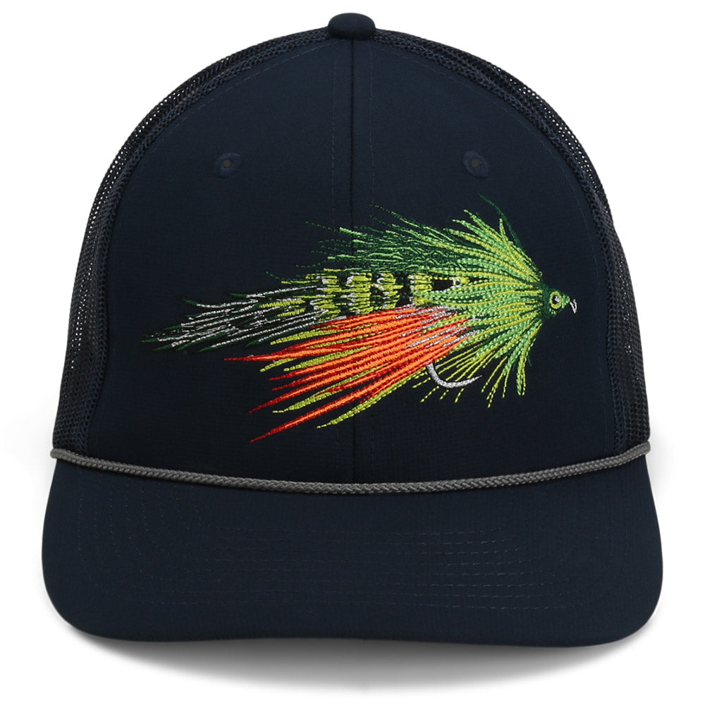 Paramount Outdoors Fire Tiger Streamer Fly Fishing Mesh Back Rope Cap