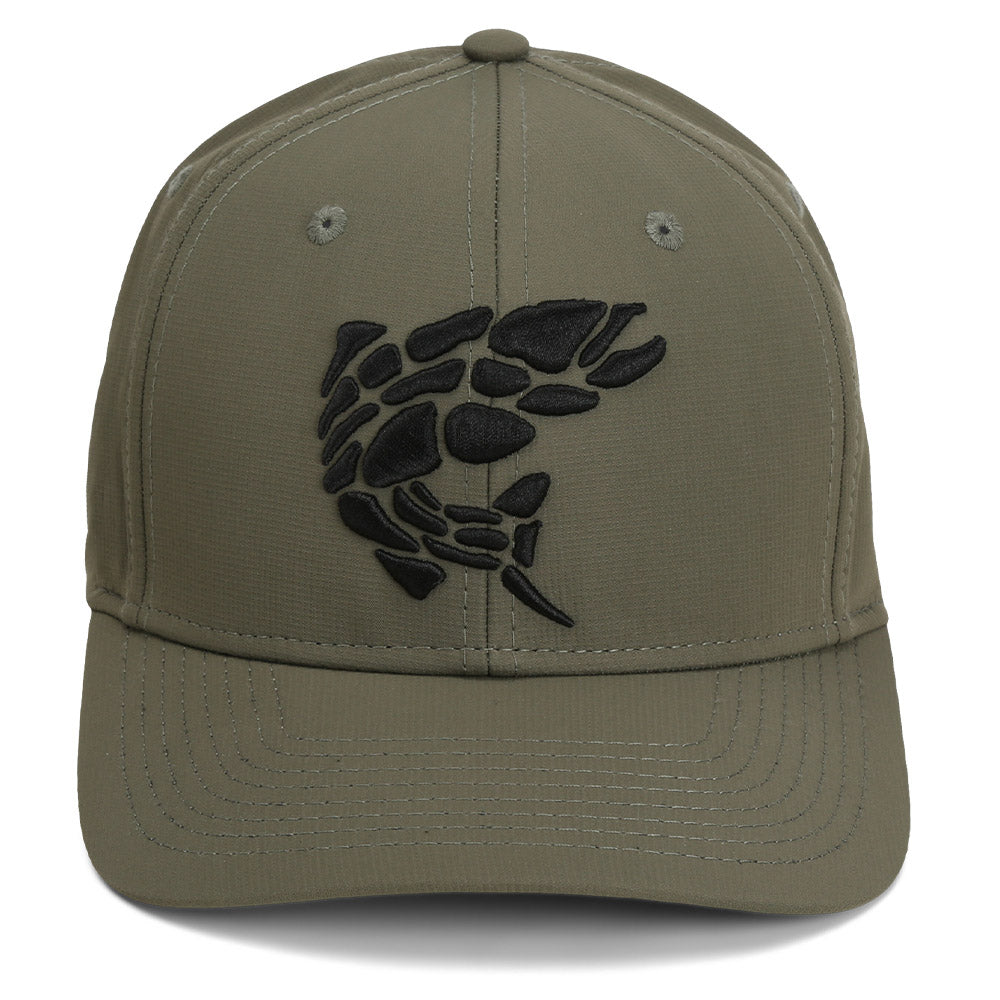 Paramount Outdoors Rock Fish 3-D Puff Embroidery Performance RipStop Fishing Hat