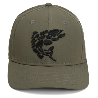 Paramount Outdoors Rock Fish 3-D Puff Embroidery Performance RipStop Fishing Hat
